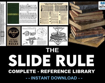 The SLIDE RULE COLLECTION - 115 Book Download - Mensuration, Calculation Tool, Measurement, Geometry, Analog computer, Mathematics, Drafting