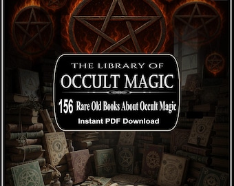 Rare Occult Magic Library 156 Books (Instant PDF Download)