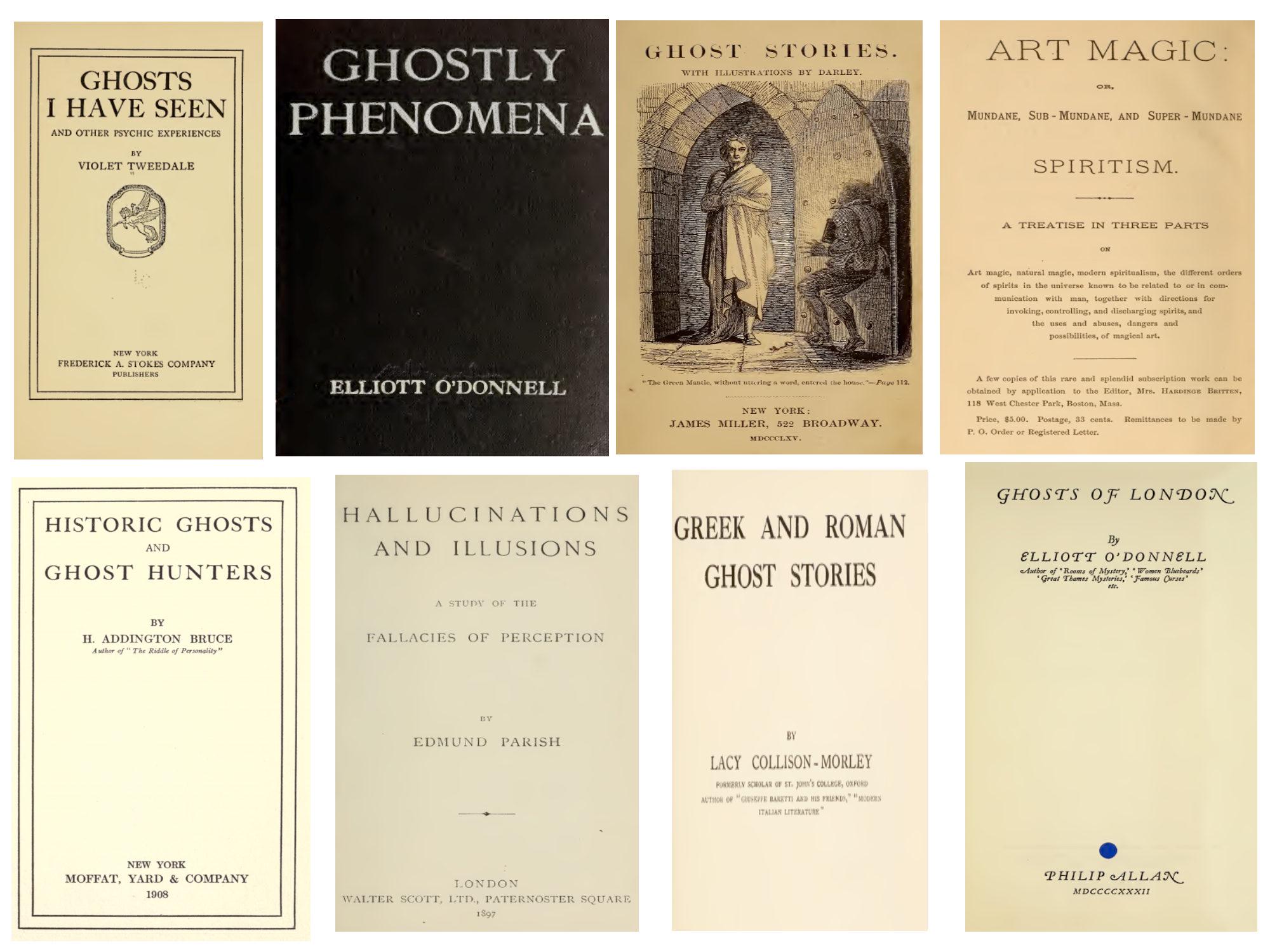 Rare Vintage GHOSTS & SPIRITS Book Collection – Occult, Phantasms ...