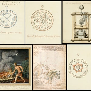 ALCHEMIE & ALCHEMISCHE MANUSKRIPTE 135 alte Bücher Antike mittelalterliche chemische Wissenschaft, Elixier, Heilmittel, alte Ägypter, griechische Alchemisten Bild 6