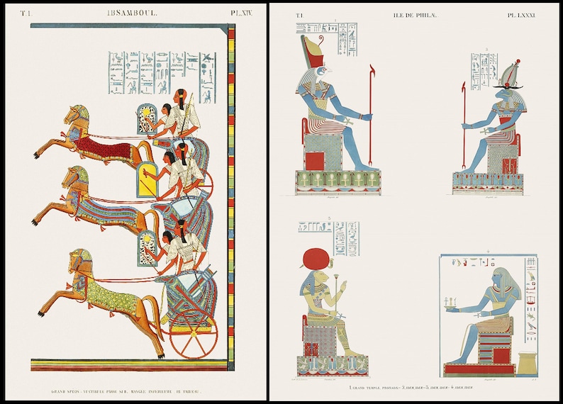 Ancient Egypt Art: 145 Egyptian Illustrations, Drawings, Rare Artwork (Download) image 10