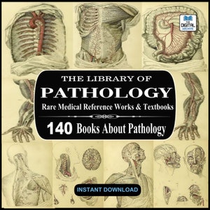 140 PATHOLOGY BOOKS, Post-Mortem Examination, Autopsy, Dissection, Surgical, Anatomy, Clinical, Human Pathology, Rare, Old Medical Textbooks