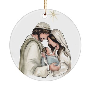 Ornaments by Raswares Joseph Mary and baby Jesus 3