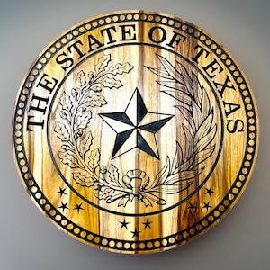 State Seal Of Texas Gift Idea, Texas Wall Decor, Texas Gift Idea, Texas State Seal, Texas Flag, State Of Texas, Texas Wall Art, Texan, Texas