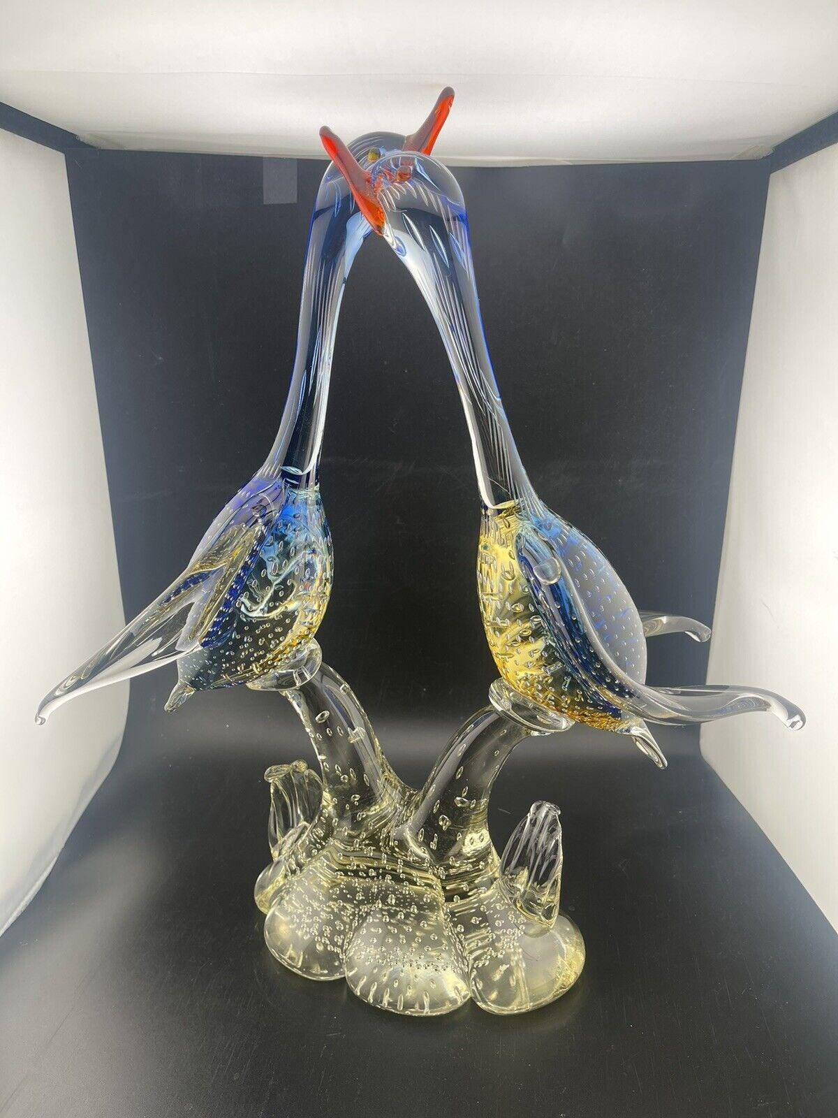 Vintage murano bird - Etsy Polska