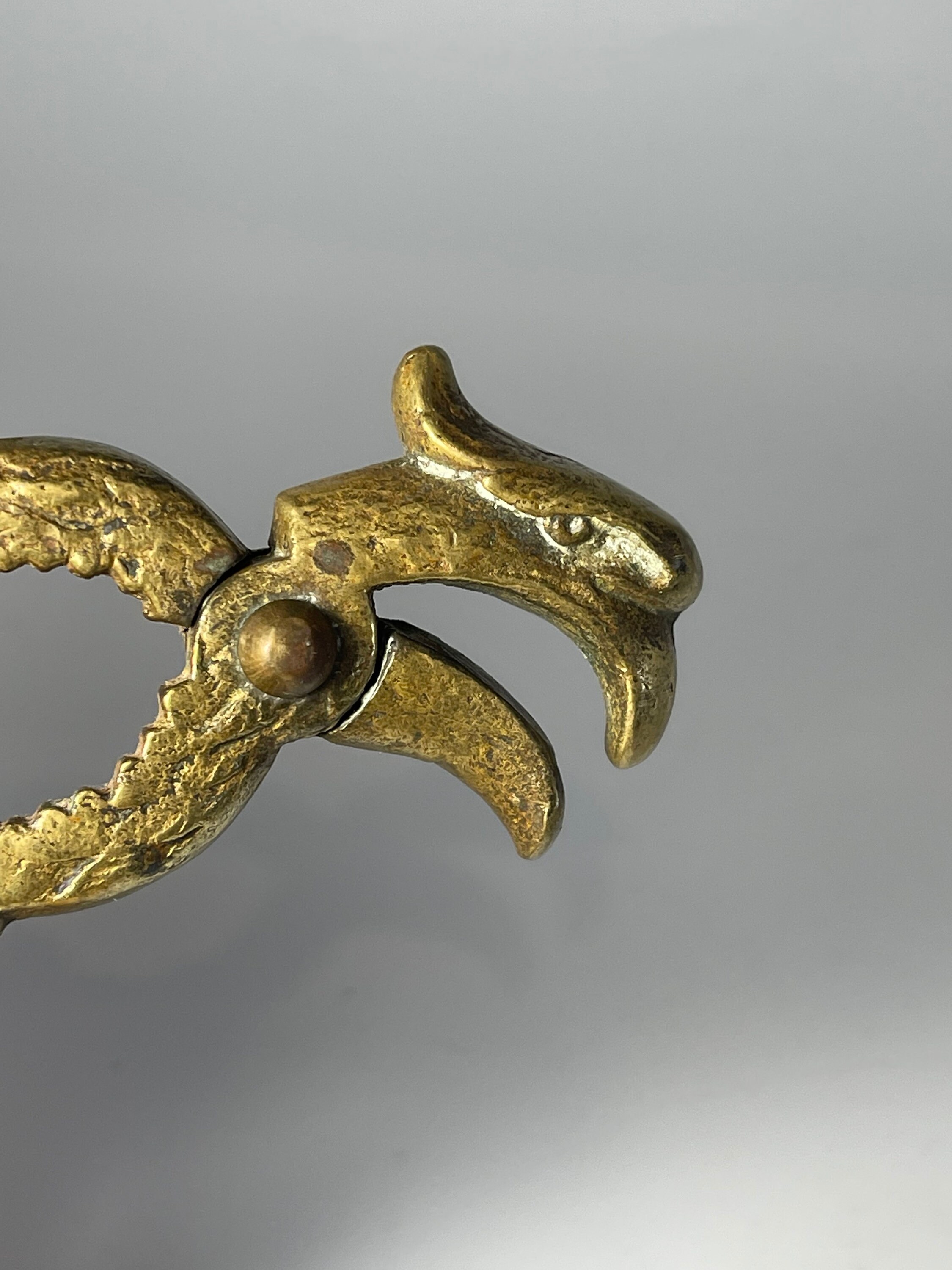 Antique Vintage Solid Brass Federal Eagle Nutcracker Etsy