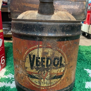 USA VINTAGE VEEDOL 5ガロン缶 Veedol Oil Can - Etsy