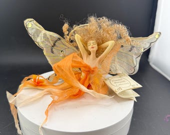 Vintage Japan Fairy - She is Wonderful Sitting on Her Lily Pad