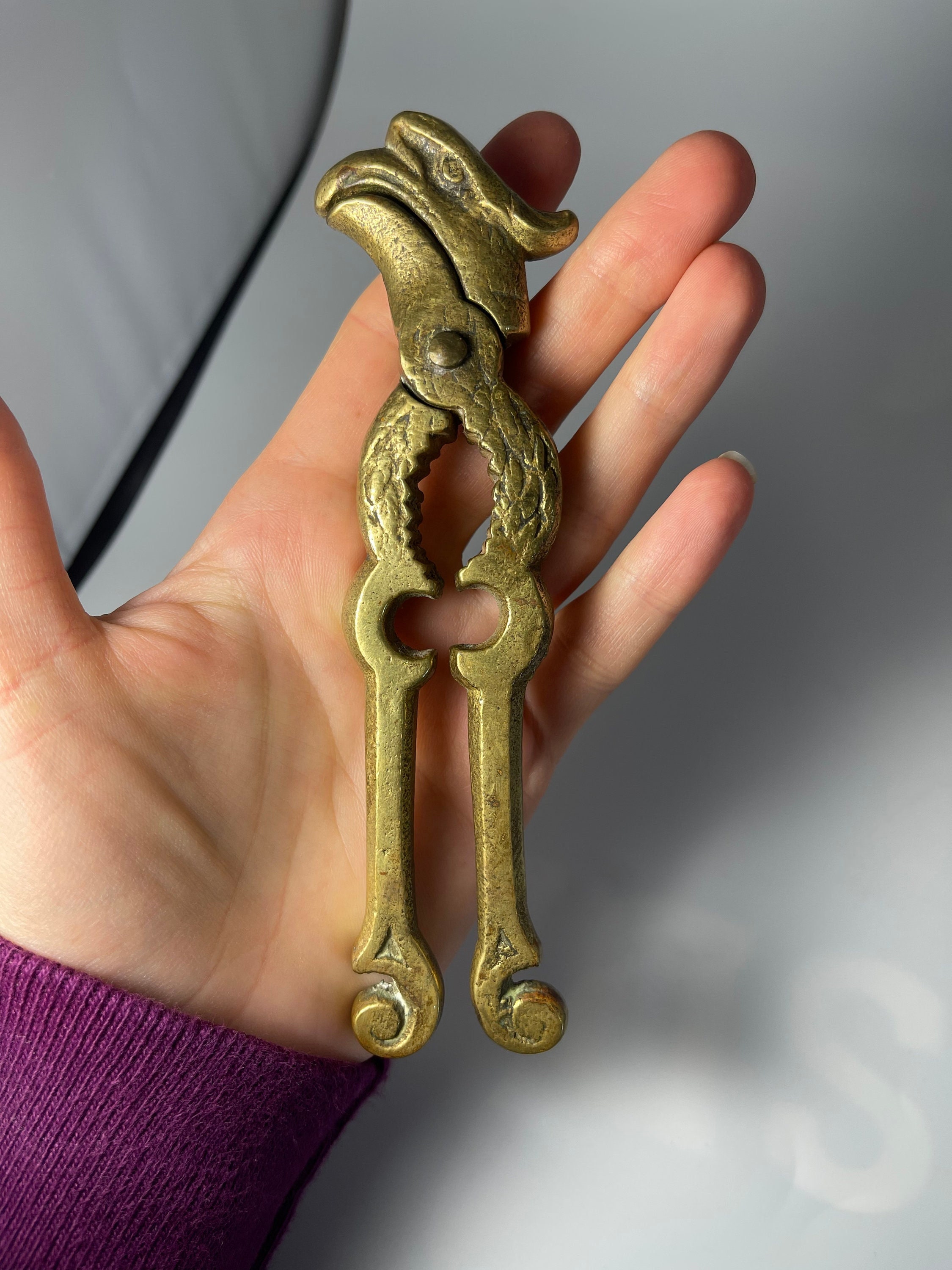 Antique Vintage Solid Brass Federal Eagle Nutcracker Etsy