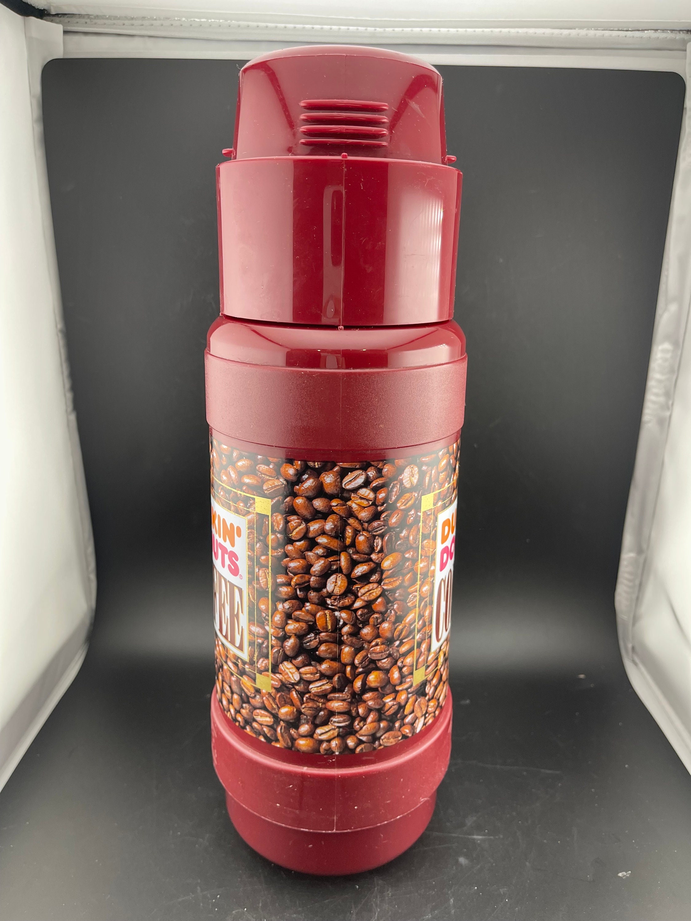 Vintage Dunkin Donuts Coffee Travel Thermos Model 3210 1