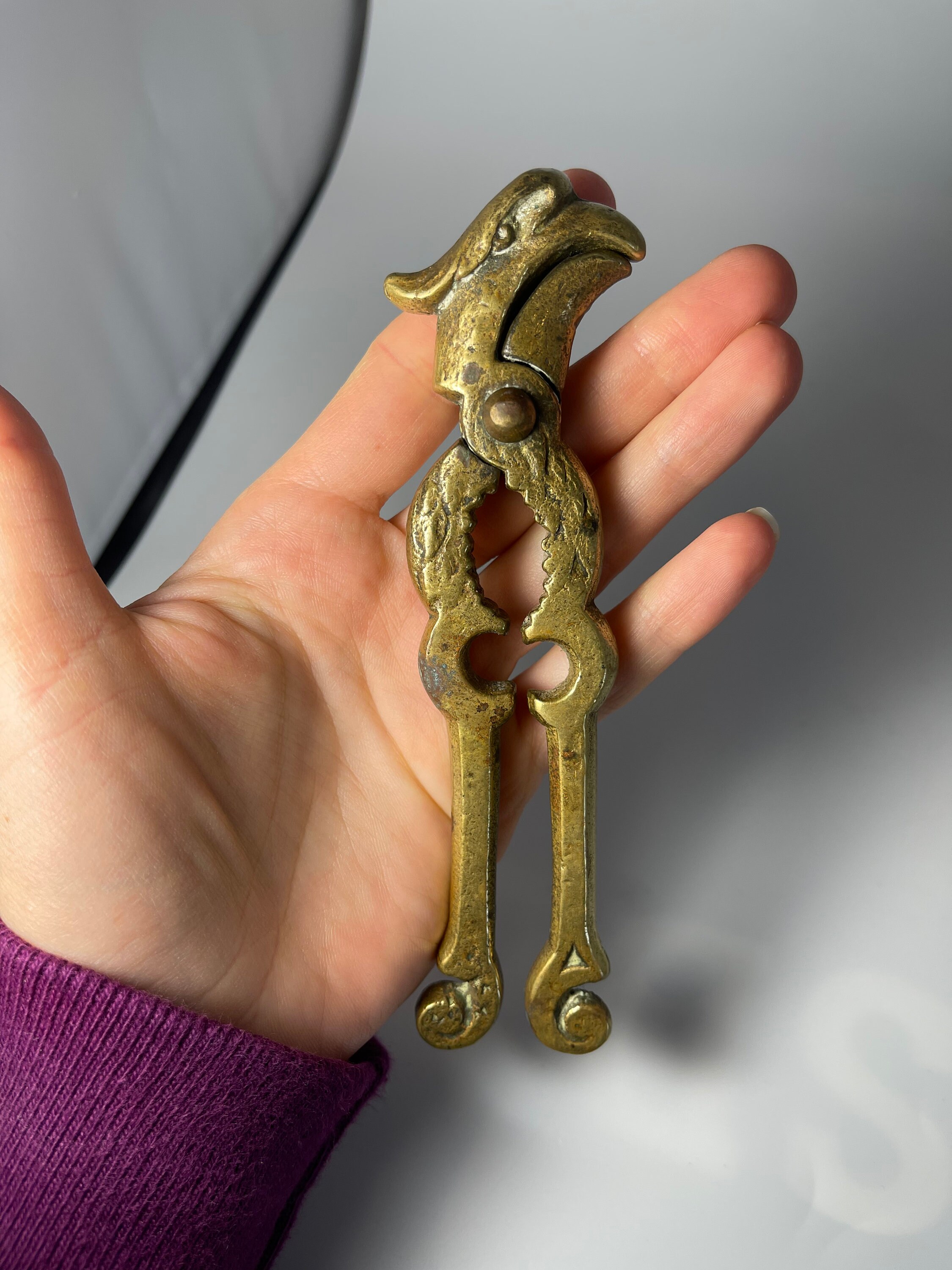 Antique Vintage Solid Brass Federal Eagle Nutcracker Etsy