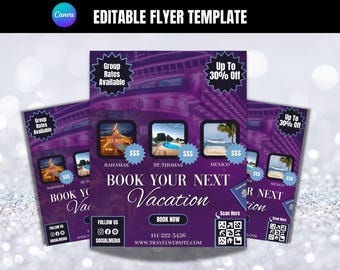 Cruise Flyer Template: Editable Travel Agent Ad (Canva)