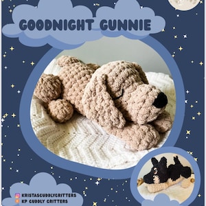 Goodnight Gunnie pattern, bird dog Crochet pattern, lab crochet pattern, dog crochet pattern, Labrador crochet pattern