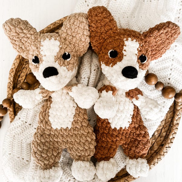 CUSTOM Crochet corgi lovey, crochet corgi dog, corgi dog gift, corgi dog lover, corgi breeder, corgi gift, corgi baby gift