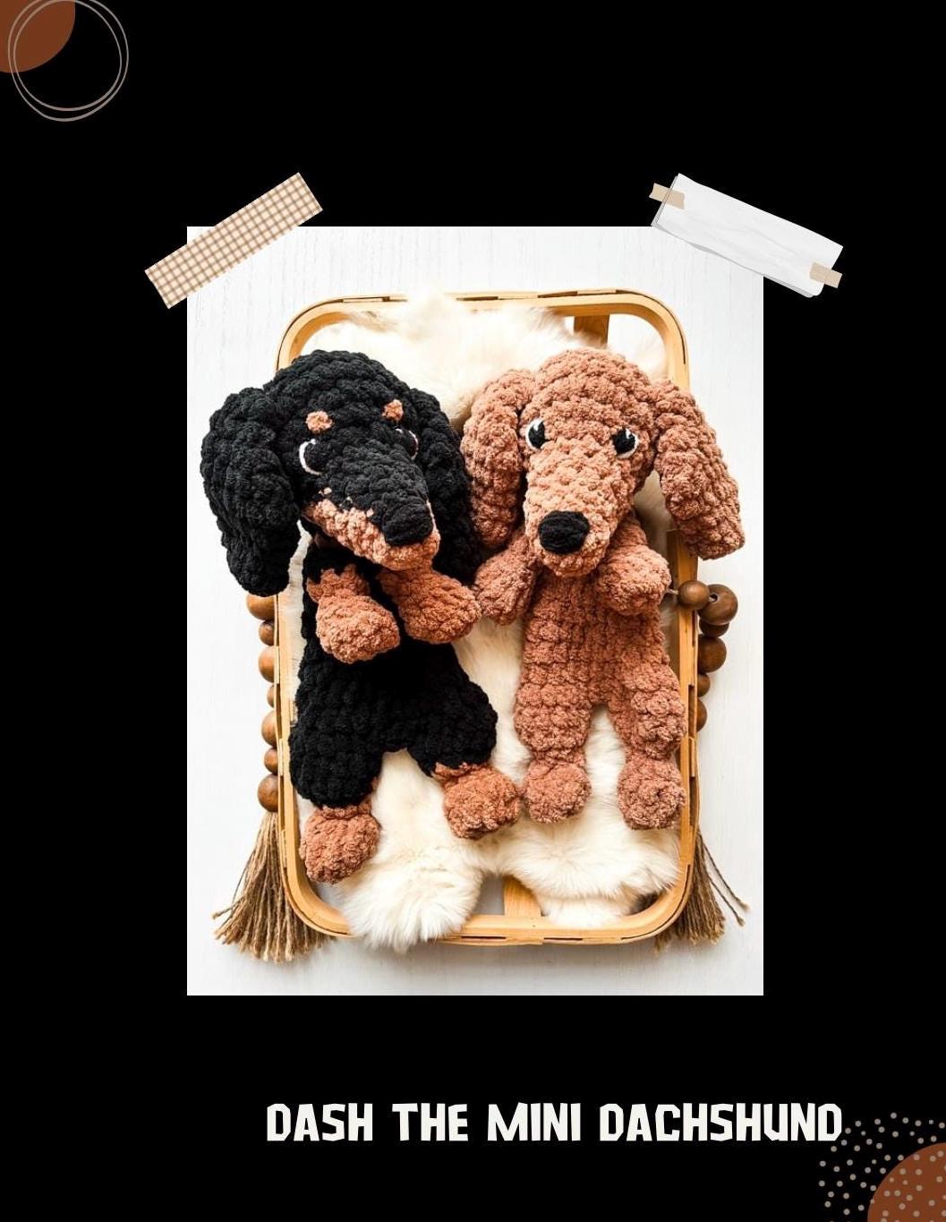39 Dachshund Crochet Patterns to Stitch for Gifts, Decor, and Everyday Cuteness 6 Dash The Mini Dachshund Crochet