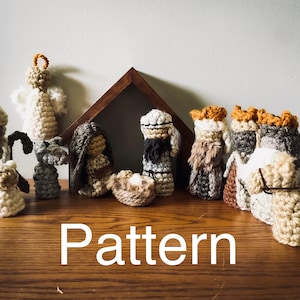 The Scrappy Nativity FULL Pattern, crochet nativity set, heirloom nativity pattern, crochet Christmas gift, traveling nativity tradition