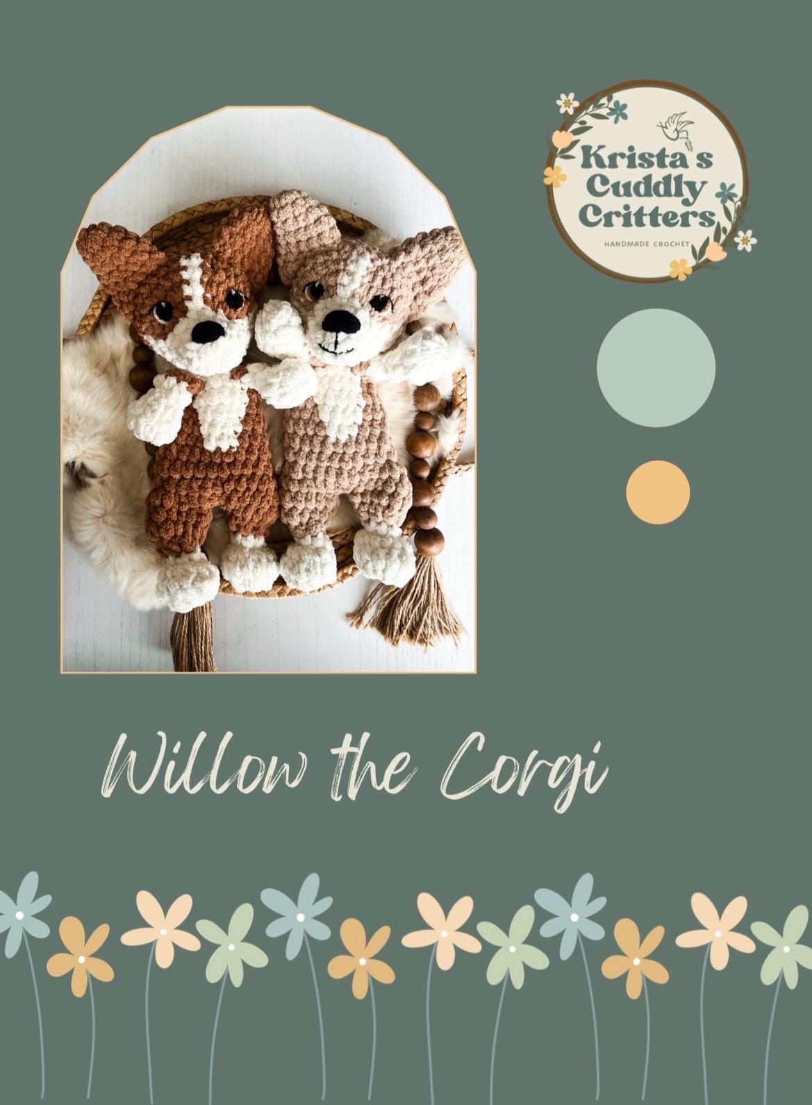 35 Corgi Crochet Patterns for Amigurumi, Pillows, Keychains, and Dog-Lover Gifts 3 Willow the Corgi Crochet