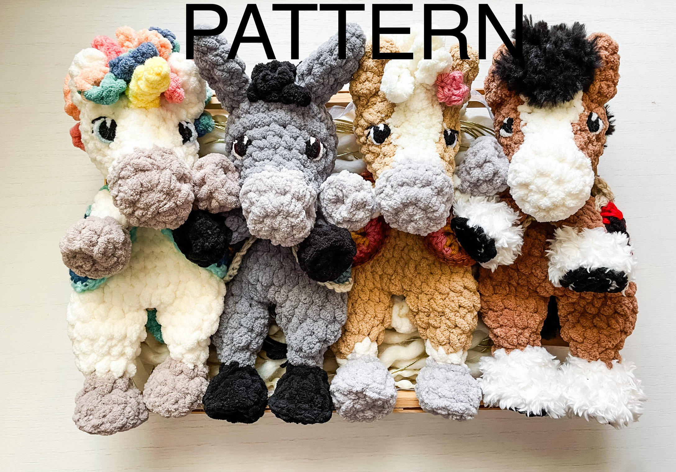 37 Horse Crochet Patterns: Amigurumi Horses, Ponies, Hobbyhorses, and More 15 Crochet Posie The Pony