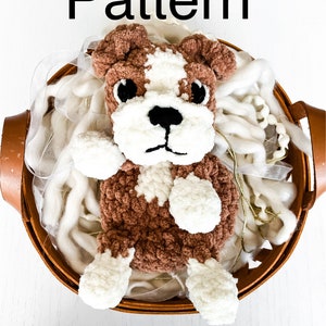 Mini English Bulldog crochet pattern, old English Bulldog Crochet pattern , bully pattern, crochet bulldog pattern, crochet dog pattern
