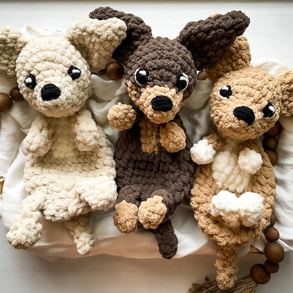CUSTOM Crochet Chihuahua, crochet dog, monthly milestone prop, chihuahua baby gifts, newborn baby gift, puppy baby gift, rainbow bridge dog