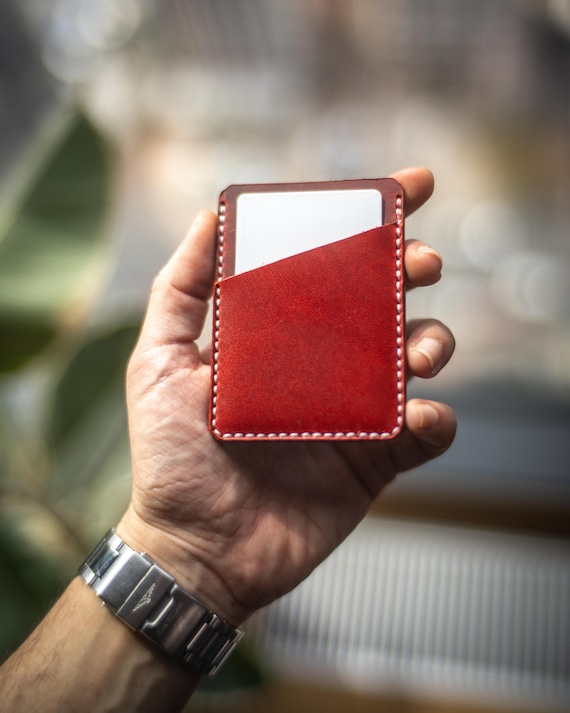 Slim Front Pocket Wallet, Minimalist Leather Card Holder, Handmade Luxury Wallet, Compact, Lightweight, Everyday Carry