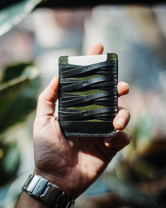 Katana-Inspired Anime Wallet, Minimalist Zoro Leather Wallet, Zoro Fan Gift, Handcrafted One Piece Wallet, Zoro Wallet, Gift for Anime Fan
