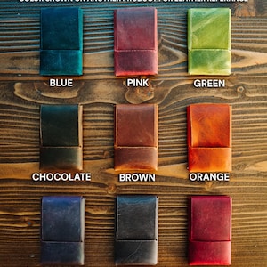 World’s Most Minimalist Leather Wallet – XL Edition, Slim Handmade Card Holder for Men & Women image 3