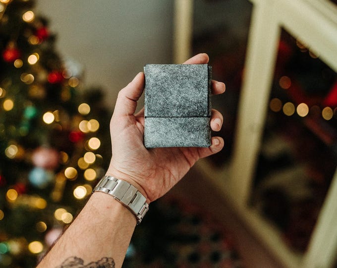 World’s Most Minimalist Cash Wallet - Black Pueblo Ghost Edition