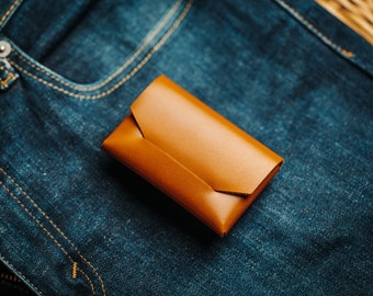 Portefeuille en cuir minimaliste pour hommes, porte-cartes pour hommes, porte-cartes pour femmes, portefeuille en cuir minimaliste, portefeuille mince, portefeuille pour hommes