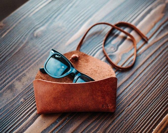 Pueblo Leather Sunglasses Case