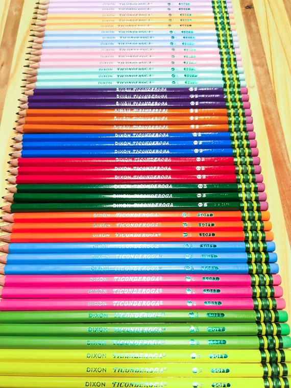 ALL PINK Personalized Pencils Ticonderoga Neon Pre-sharpened