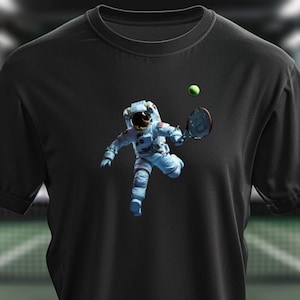 Tennis T Shirt. Astronaut Volley. | Tennis Game Shirt | Tennis T-Shirt | Tennis Lover Shirt | Sports T-Shirt