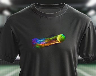 Tennis T Shirt. Vapour trail. | Tennis Game Shirt | Tennis T-Shirt | Sports T-Shirt | Tennis Ball | Tournament | Racquet Sport