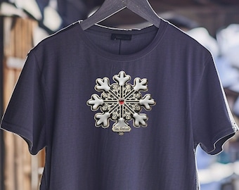 Ski T Shirt. Ski Patrol emblem | Skiing sport | Ski Top | Snow Sport | Winter sports | Apres ski | Gym top | Skiing T Shirt | Ski birthday