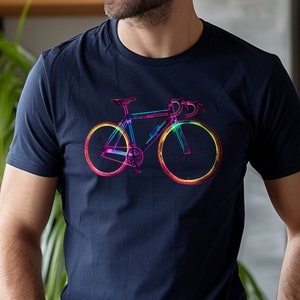 Cycling T Shirt. Neon Bike | Bike T Shirt | Bicycle T Shirt | Cycling | Cycling gift