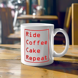 Cycling bike mug. The Routine. 15oz Mug. Cyclist mug | Bike gift | Bike T Shirt | Cycling | Cycling gift