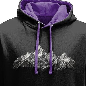 Ski Hoodie. Mountain range | Skiing sport | Ski Top | Snow Sport | Winter sports | Skiing present | Apres ski | Ski gift