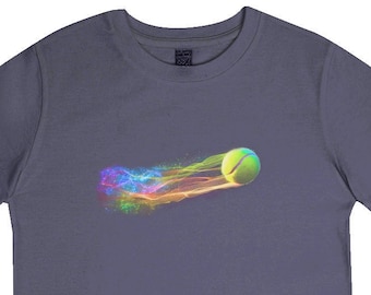 Kids Tennis T Shirt Top. Vapour trail ball. | Tennis Game Shirt | Tennis T-Shirt | Tennis Lover Shirt | Sports T-Shirt