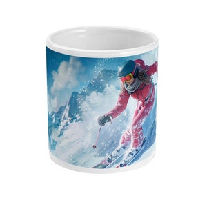 Ski Mug. Freeskier - Her Two. | Skier gift | Skier present | Alpine | Skiing gift | Winter sports | Ski Scene | Skiing present