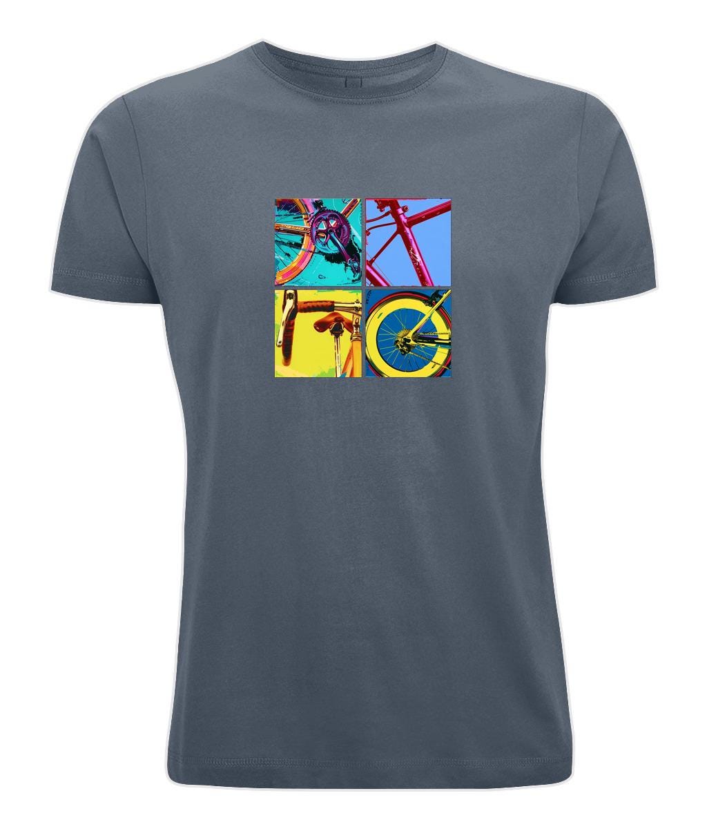 Cycling T Shirt. Neon Polyptych | Bike T Shirt | Bicycle T Shirt | Cycling | Cycling gift