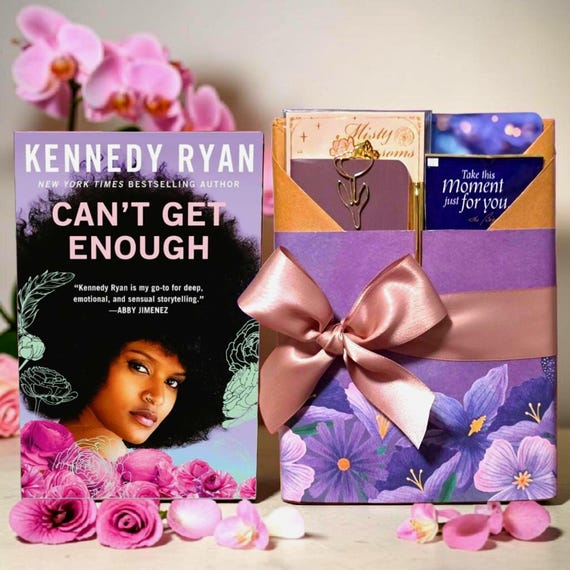 Black Romance Book Gift Box | Black Love Book Gift for Her | Romance Reader Gift | Book Lover Gift | Wrapped Book | Cozy Reading Gift