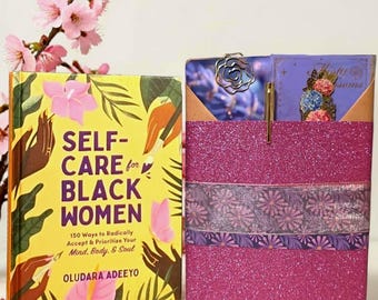 Self-Care Book Gift for Black Women | Wrapped Book or Signature Gift Box including Tea, Honey & Candle