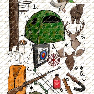 Ontwerp jachtseizoenkaartstijl png/sublimatie png/jacht op groot wild/Southern Boy png/jachtshirt/landbouw png/digitale download