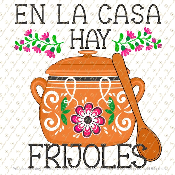 Frijoles de foin dans la maison, Olla, dictons de maman, espagnol drôle, haricots, nourriture à la maison, Abuela, mexicain, autocollant mignon, hispanique
