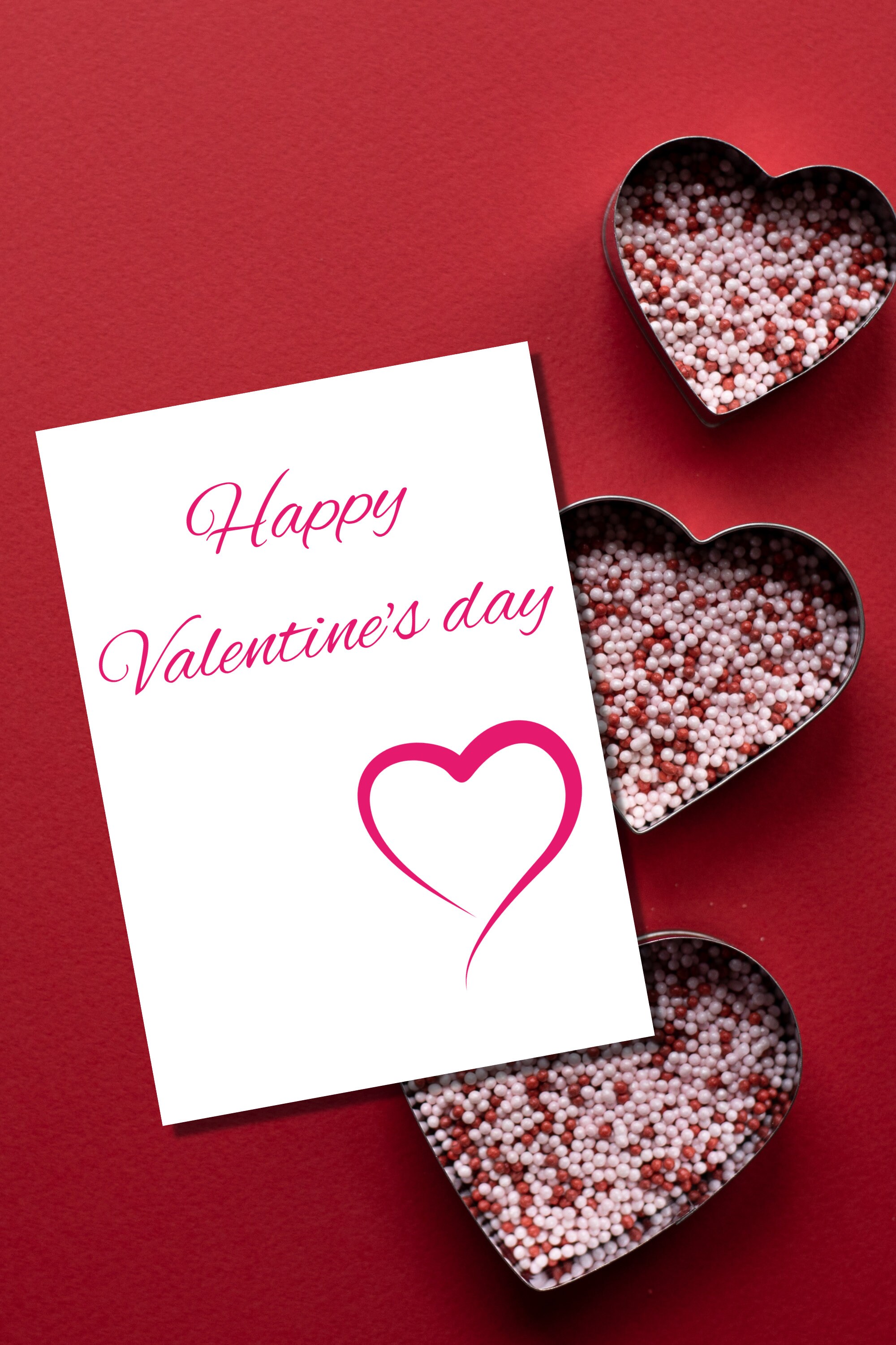 Happy Valentine's Day Card Printable, Love Card for Him Her, Valentines ...