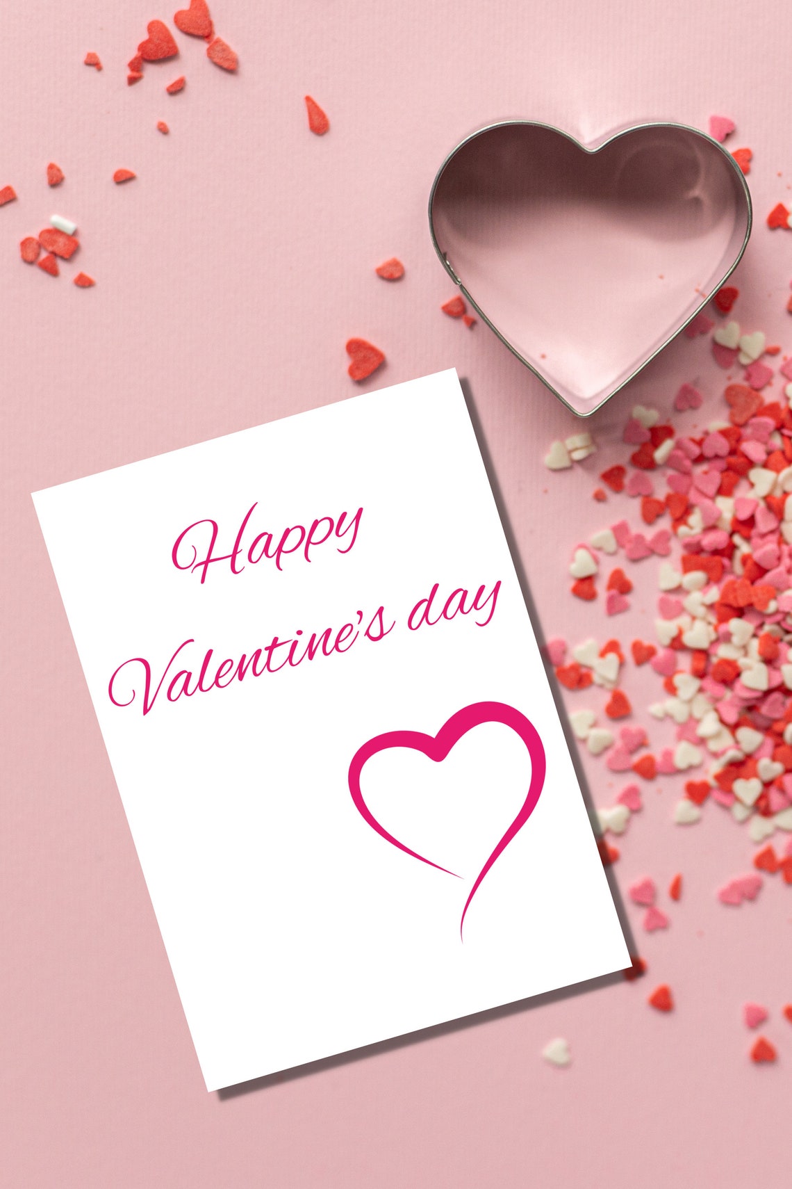 Happy Valentine's Day Card Printable, Love Card for Him Her, Valentines ...