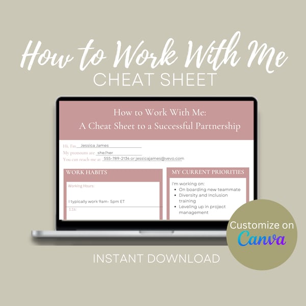 Digital Download, Employee Engagement, Get-to-Know Me Template, Culture Building, Employee On boarding, Editable on Canva