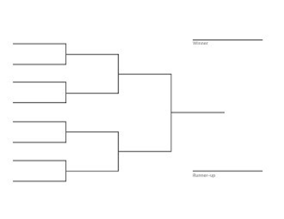 8 team Tournament Bracket Single Elimination 8 5x11 Letter Printable 8 team Tournament Bracket Single Elimination 8 5x11 Letter Printable