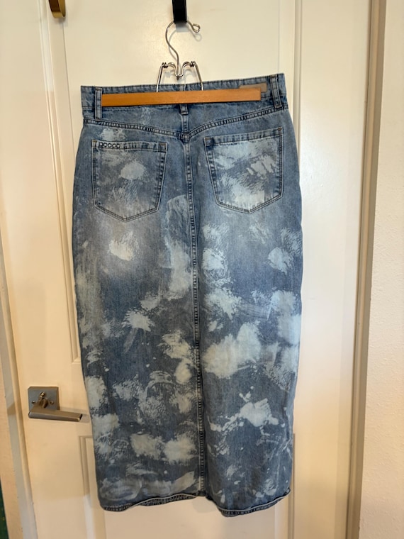 jean skirt hippy