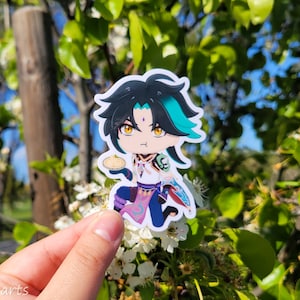Chibi Xiao Sticker | Cute Sticker | Kawaii Sticker | Laptop Sticker | Water-resistant | Asian Sticker | Vinyl